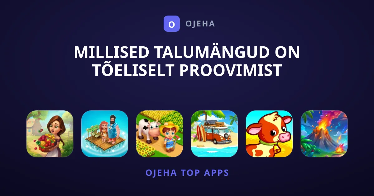Millised Talumängud On Tõeliselt Proovimist Väärt?